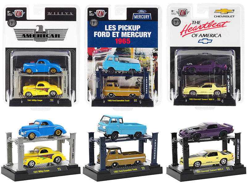 "Auto Lifts" Set of 6 pieces Series 23 Limited Edition to 6050 pieces Worldwide 1/64 Diecast Model Cars by M2 Machines - Premium  from Rapidvehicles - Just $84.99! Shop now at Rapidvehicles