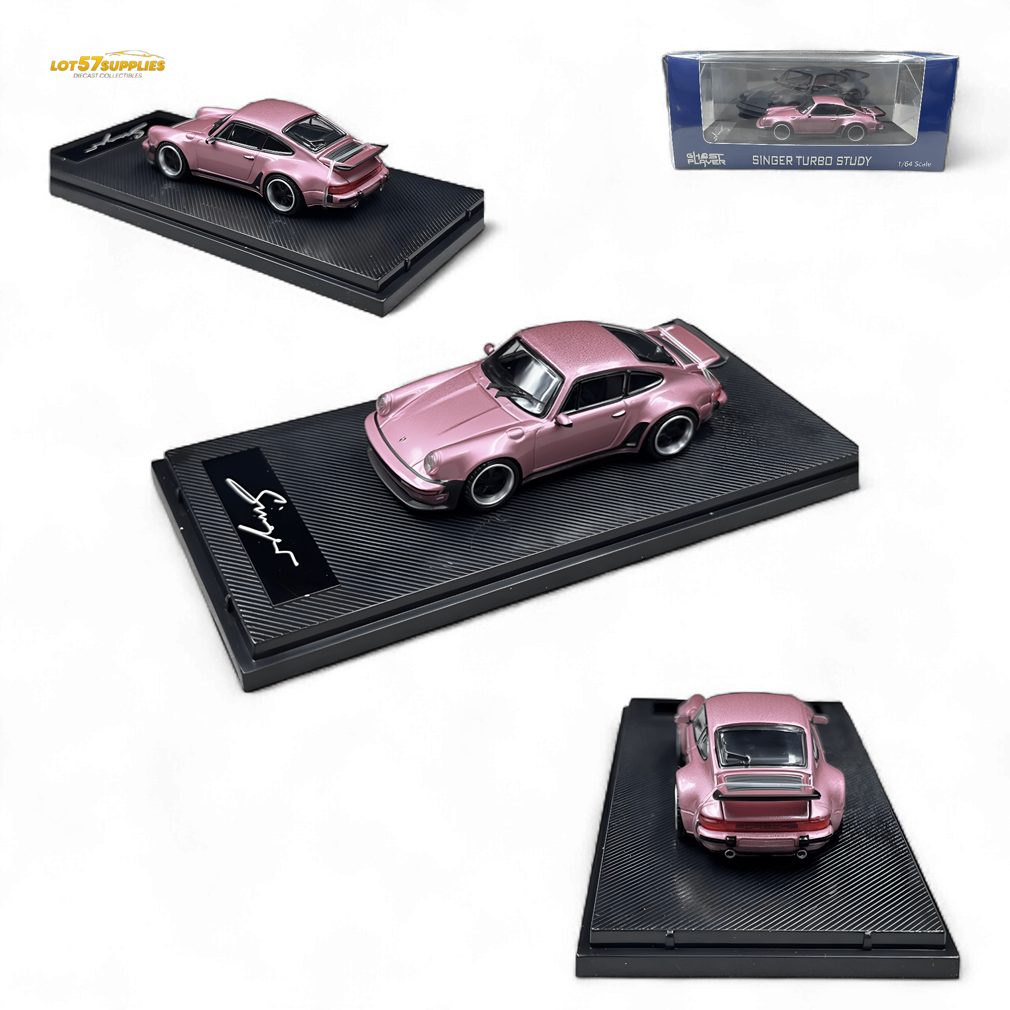HobbyFans Porsche 930 Singer Pink 1:64 - Rapid Vehicles