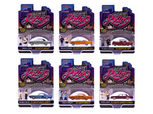 "Homie Rollerz" 2025 Series 1 Set of 6 Pieces Diecast Model Cars by Greenlight and DGA free shipping USA - Rapid Vehicles