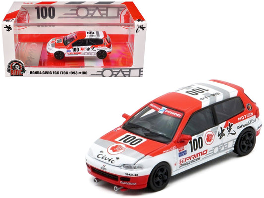 Honda Civic EG6 RHD (Right Hand Drive) 100 Osamu Nakako - Hideki Okada "Mugen Honda" "Japanese Touring Car Championship" (1993) 1/64 Diecast Model Car by BM Creations free shipping USA - Rapid Vehicles