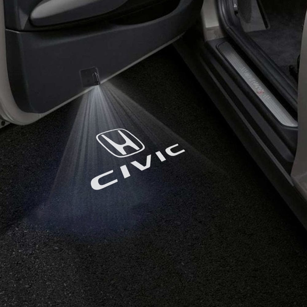 Honda Civic 7th/10th/11th Gen Door Stick On Puddle Lights Various Designs 2001–2026