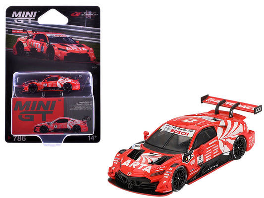 Honda NSX - GT "Type S" GT500 8 Tomoki Nojiri - Toshiki Oyu "ARTA" "Super GT Series" (2023) Limited Edition 1/64 Diecast Model Car by Mini GT free shipping USA - Rapid Vehicles
