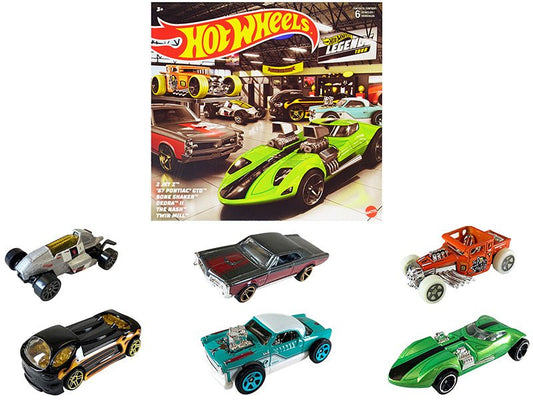 "Hot Wheels Legends" 6 piece Set Diecast Model Cars by Hot Wheels free shipping USA - Rapid Vehicles