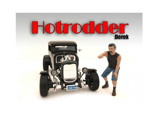 "Hotrodders" Derek Figure For 1:18 Scale Models by American Diorama free shipping USA - Rapid Vehicles