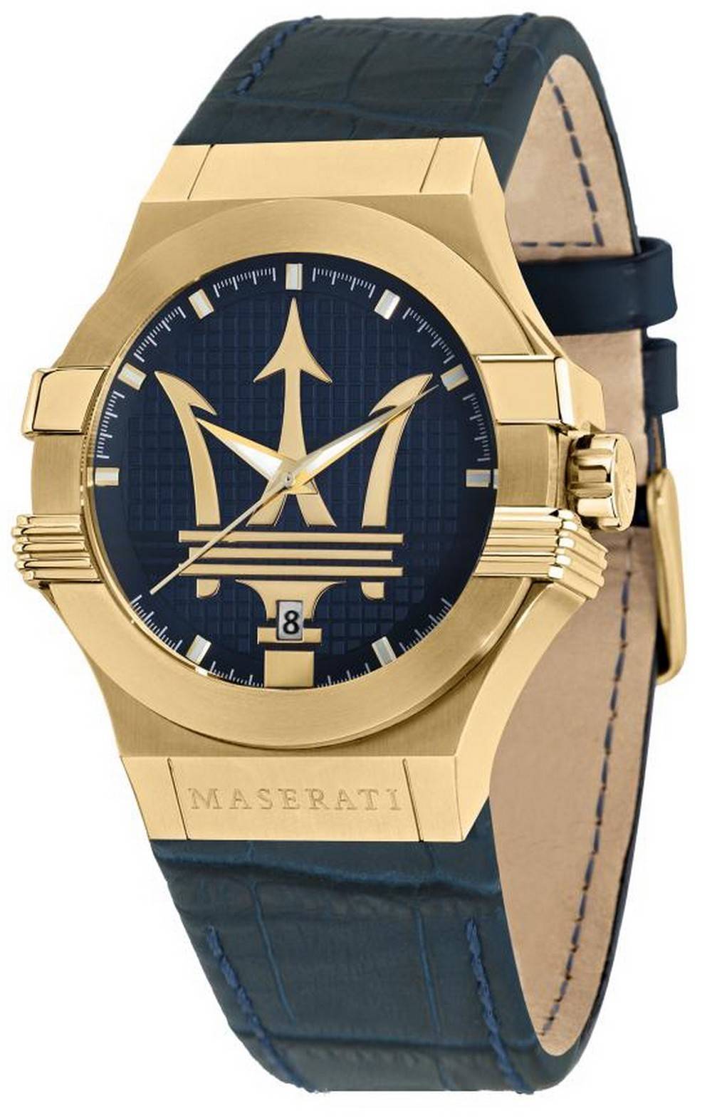 Maserati Potenza Blue Dial Leather Strap Quartz R8851108035 100M Men's Watch - Premium  from Rapidvehicles - Just $369.99! Shop now at Rapidvehicles