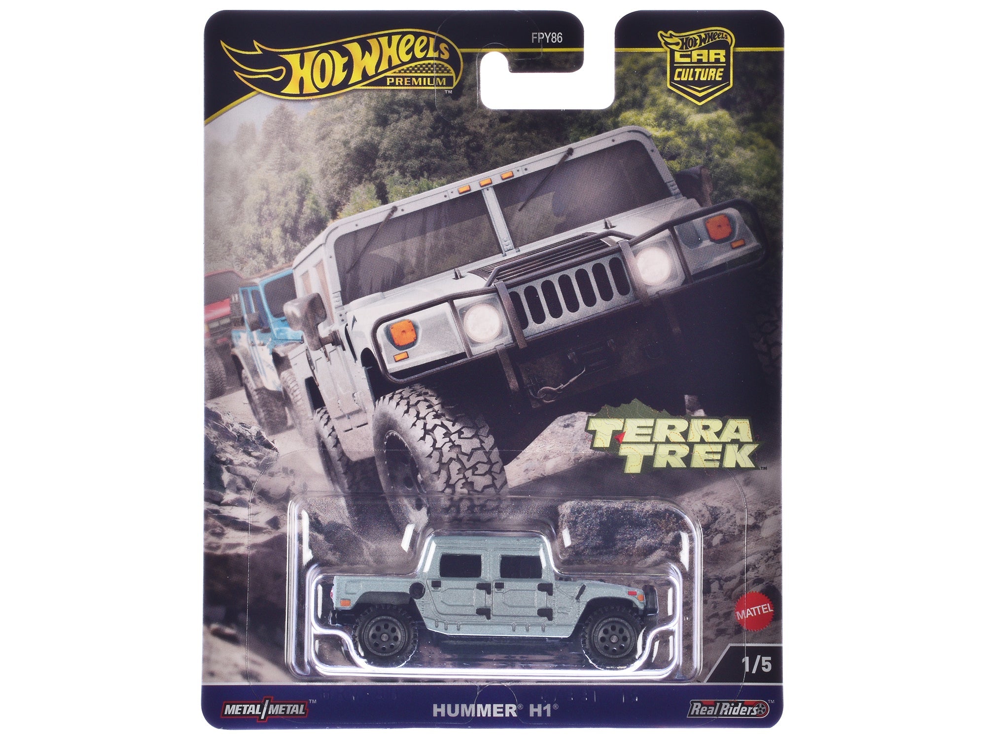 Hummer H1 Pickup Truck Gray Metallic "Terra Trek" Series Diecast Model Car by Hot Wheels free shipping USA - Rapid Vehicles