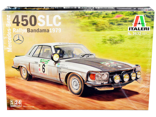 Skill 3 Model Kit Mercedes-Benz 450 SLC Winner "Rallye Bandama Ivory Coast" (1979) 1/24 Scale Model by Italeri free shipping USA