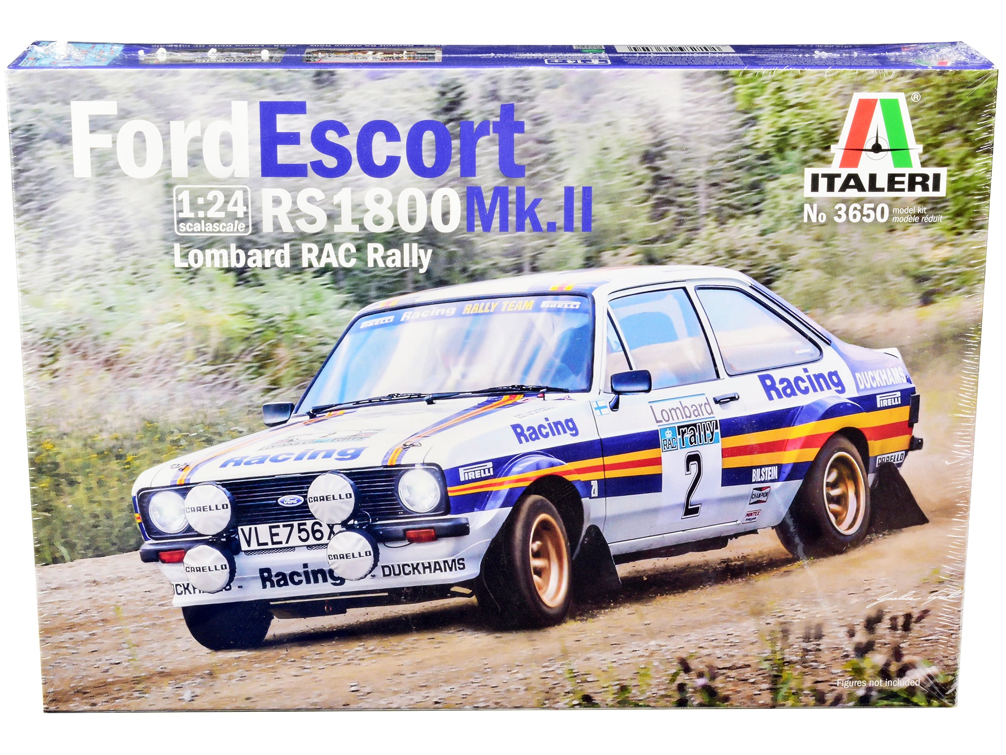 Skill 2 Model Kit Ford Escort RS 1800 Mk.II #2 Lombard RAC Rally (1981) 1/24 Scale Model by Italeri free shipping USA