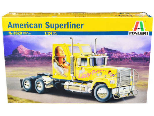 Skill 5 Model Kit American Superliner Truck Tractor "Lady Butterfly" 1/24 Scale Model by Italeri free shipping USA