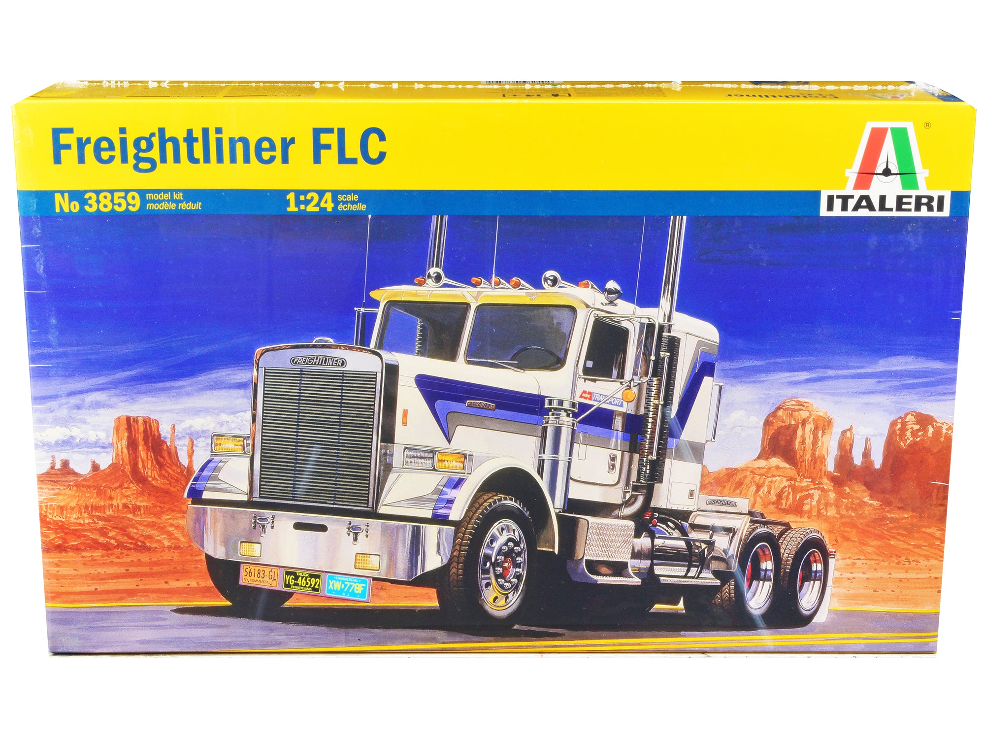 Skill 4 Model Kit Freightliner FLC Truck Tractor 1/24 Scale Model by Italeri free shipping USA