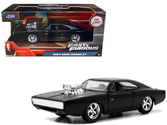 Dom's Dodge Charger R/T Matt Black "Fast & Furious" Movie 1/32 Diecast Model Car by Jada free shipping USA