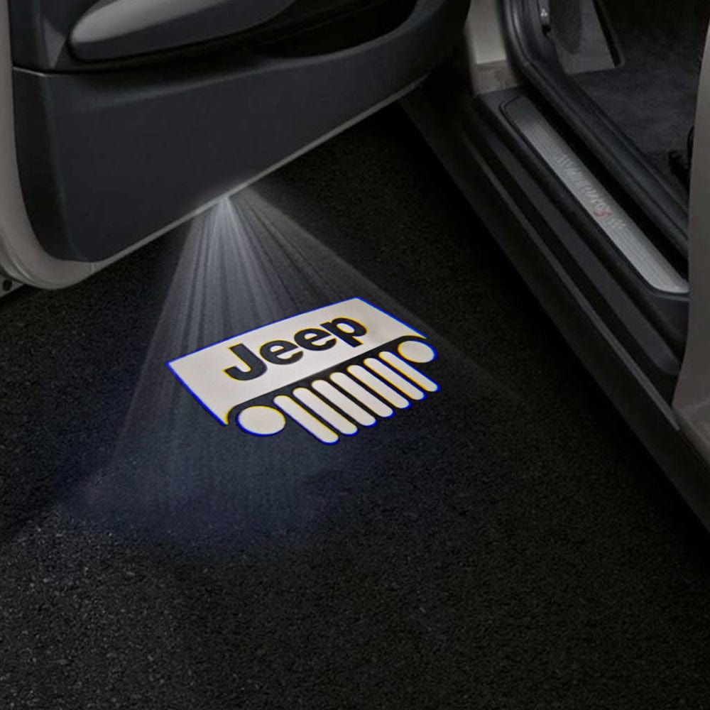 Jeep Cherokee Latitude Premium Under Door Projector Puddle Lights Various Designs 2014–2023