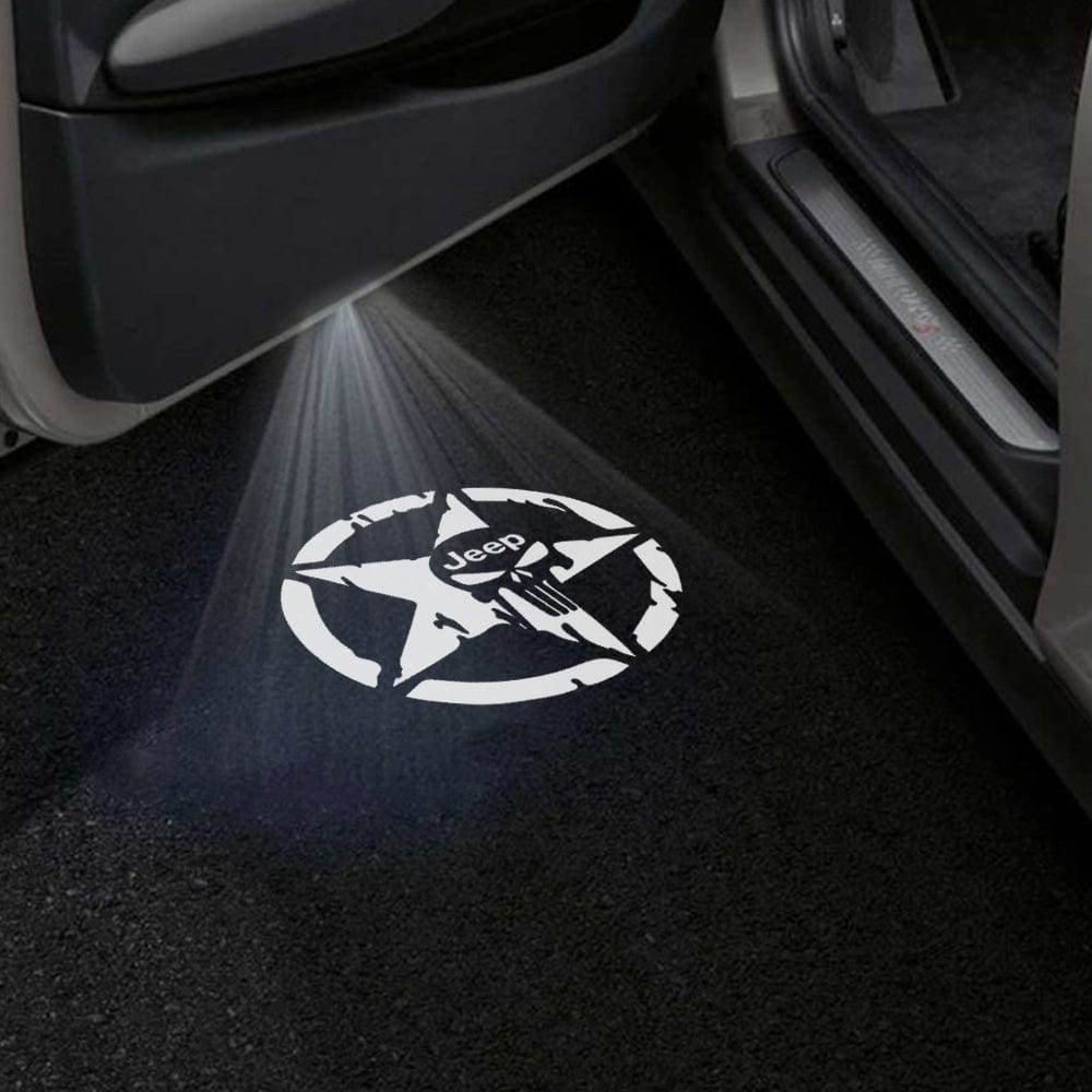 Jeep Cherokee Latitude Premium Under Door Projector Puddle Lights Various Designs 2014–2023