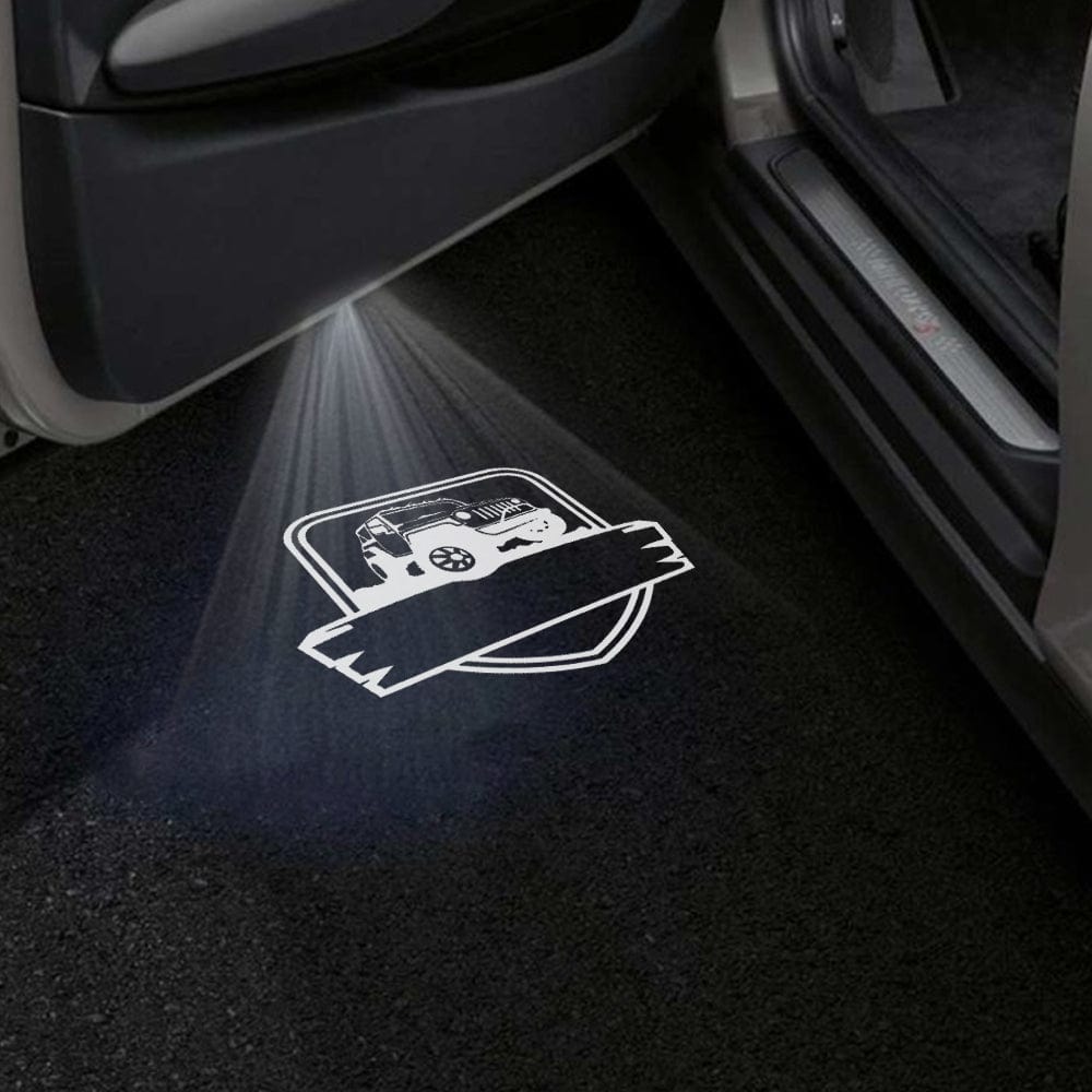 Jeep Cherokee Limited Premium Under Door Projector Puddle Lights Various Designs 2014–2023