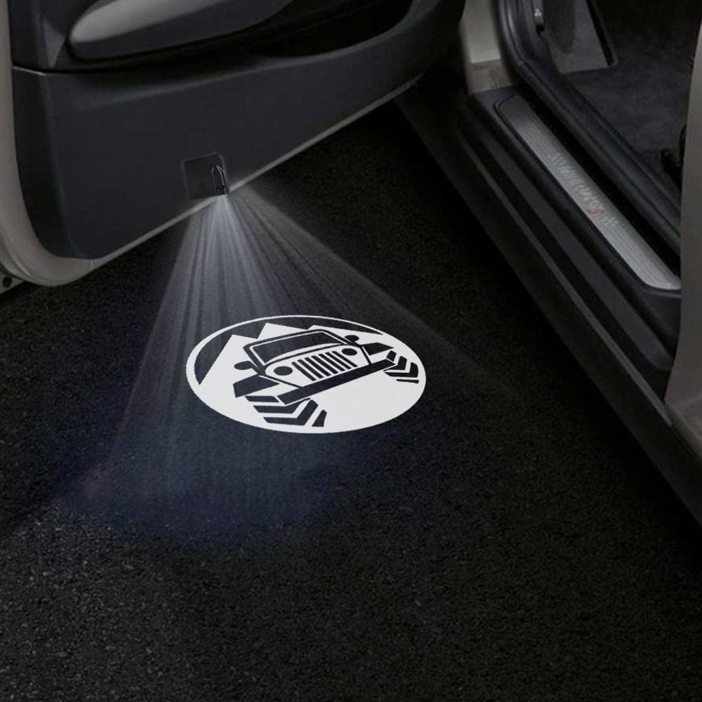 Jeep Compass Door Stick On Puddle Lights Various Designs 2007-2026