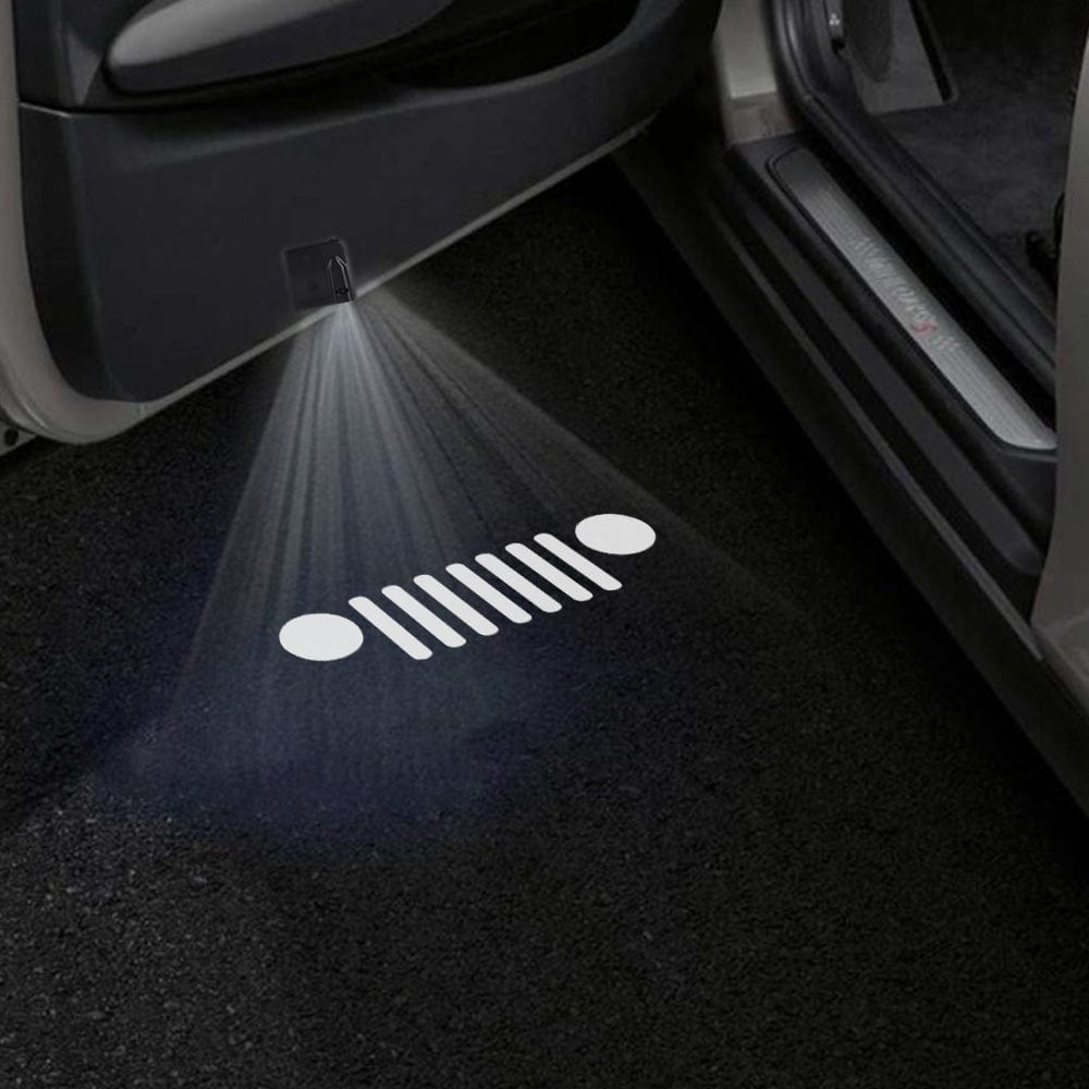 Jeep Commander XK Door Stick On Puddle Lights Various Designs 2006-2010