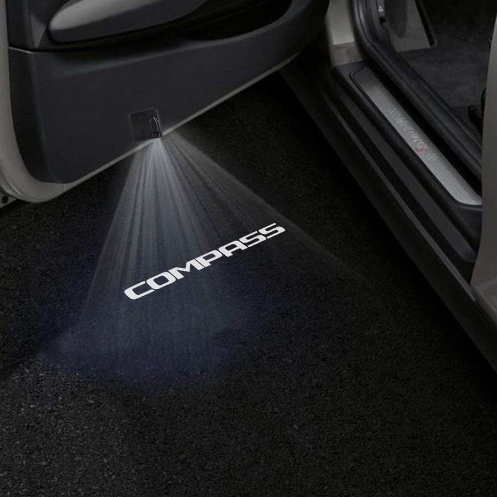 Jeep Compass Door Stick On Puddle Lights Various Designs 2007-2026