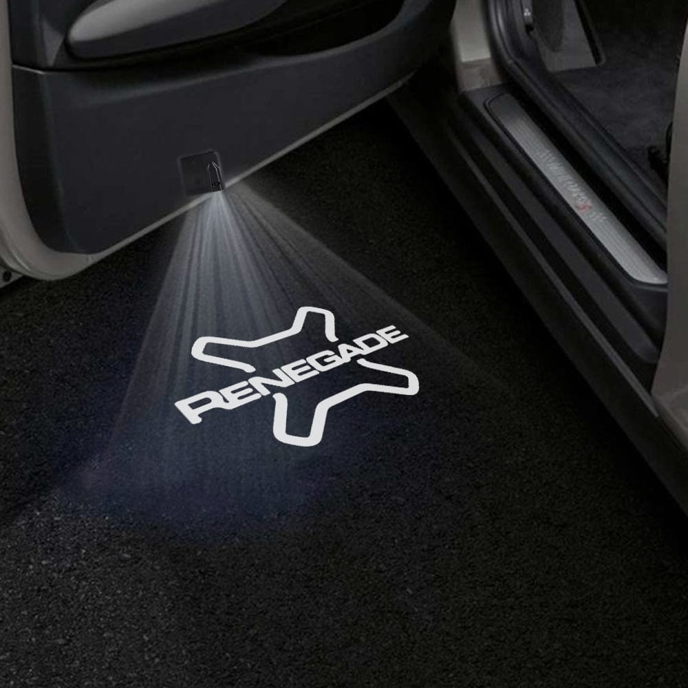 Jeep Renegade Door Stick On Puddle Lights Various Designs 2015-2026