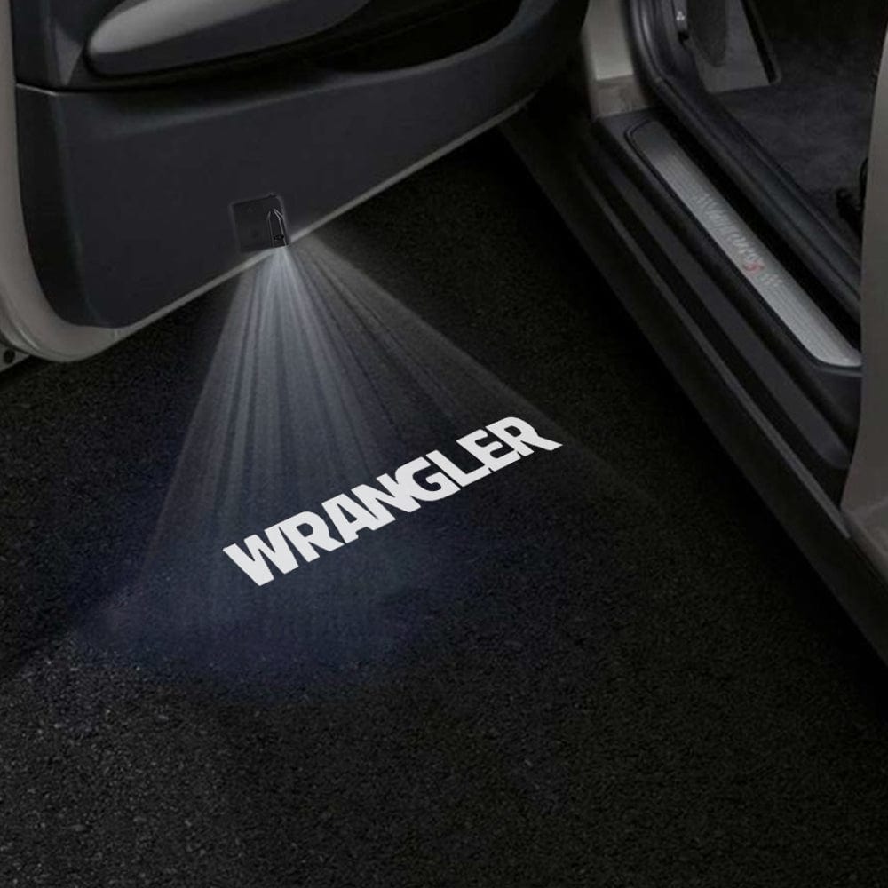 Jeep Wrangler JK Door Stick On Puddle Lights Various Designs 2007-2018