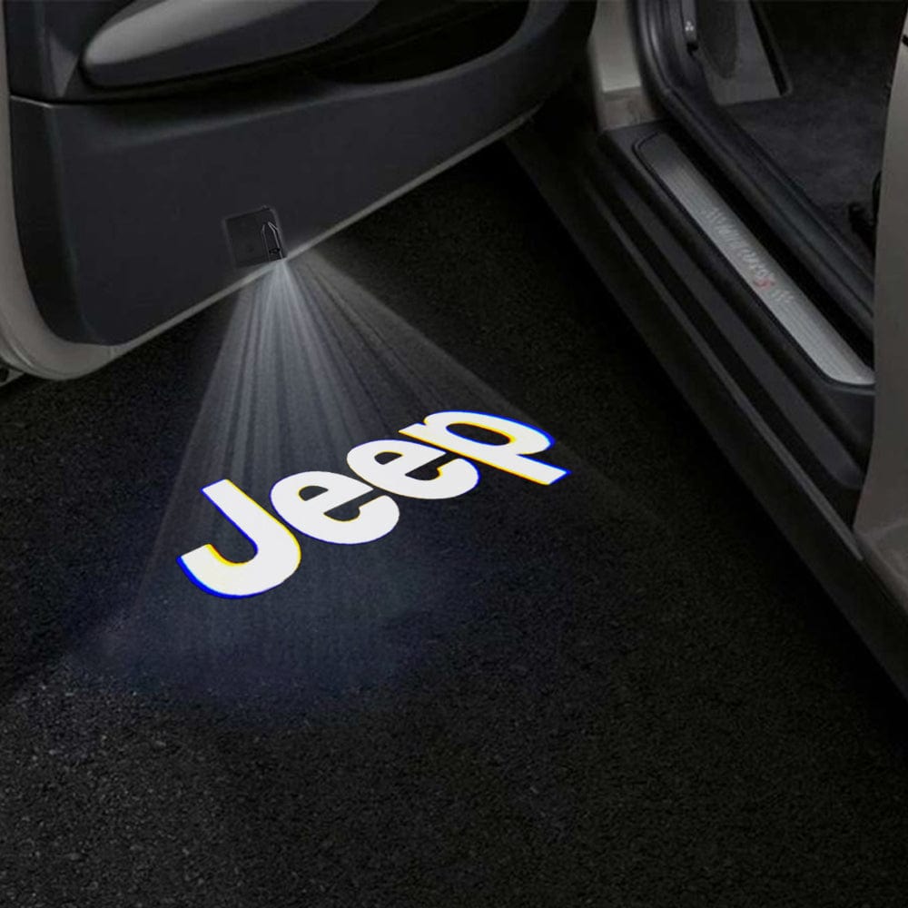 Jeep Wrangler JL Door Stick On Puddle Lights Various Designs 2018-2026