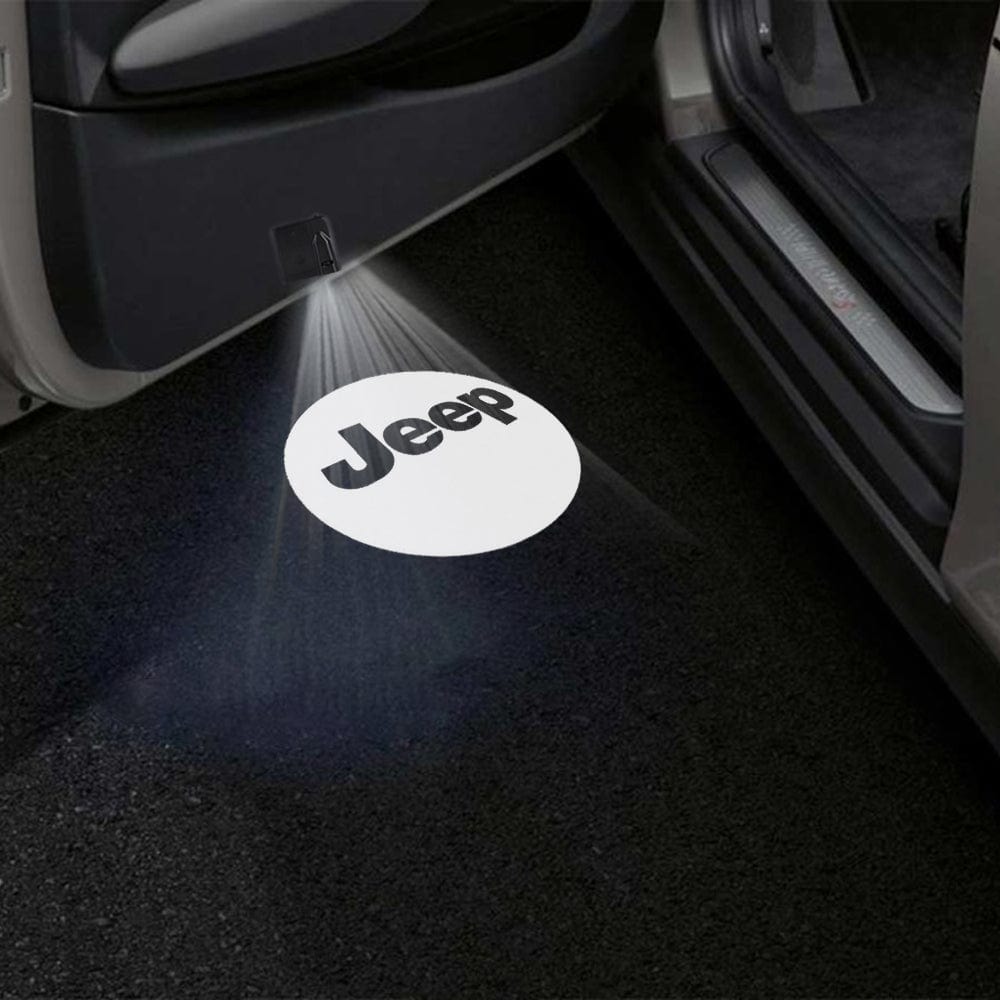 Jeep Wrangler Sahara Door Stick On Puddle Lights Various Designs 1997-2026