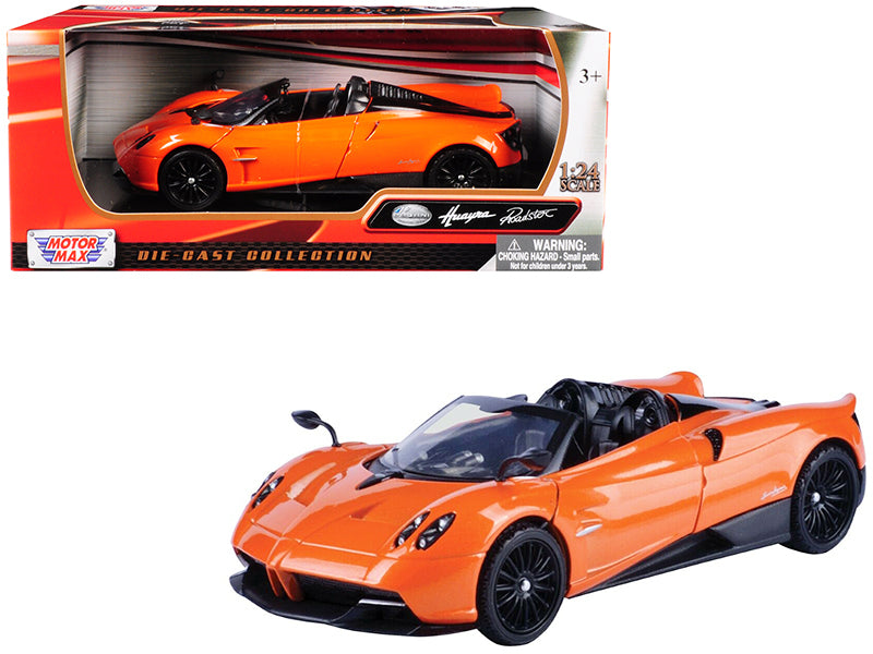 Pagani Huayra Roadster Orange 1/24 Diecast Model Car by MotormaxFREE SHIPPING IN US - Premium  from Rapidvehicles - Just $48.59! Shop now at Rapidvehicles