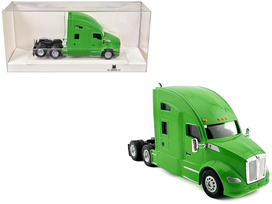 Kenworth T680 Sleeper Cab Lime Green 1/87 (HO) Plastic Model Car by HO Logistics free shipping USA - Rapid Vehicles