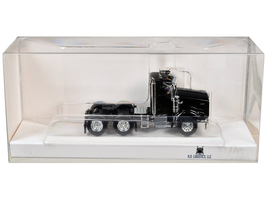 Kenworth T800 Day Cab Black 1/87 (HO) Scale Plastic Model Car by HO Logistics free shipping USA - Rapid Vehicles