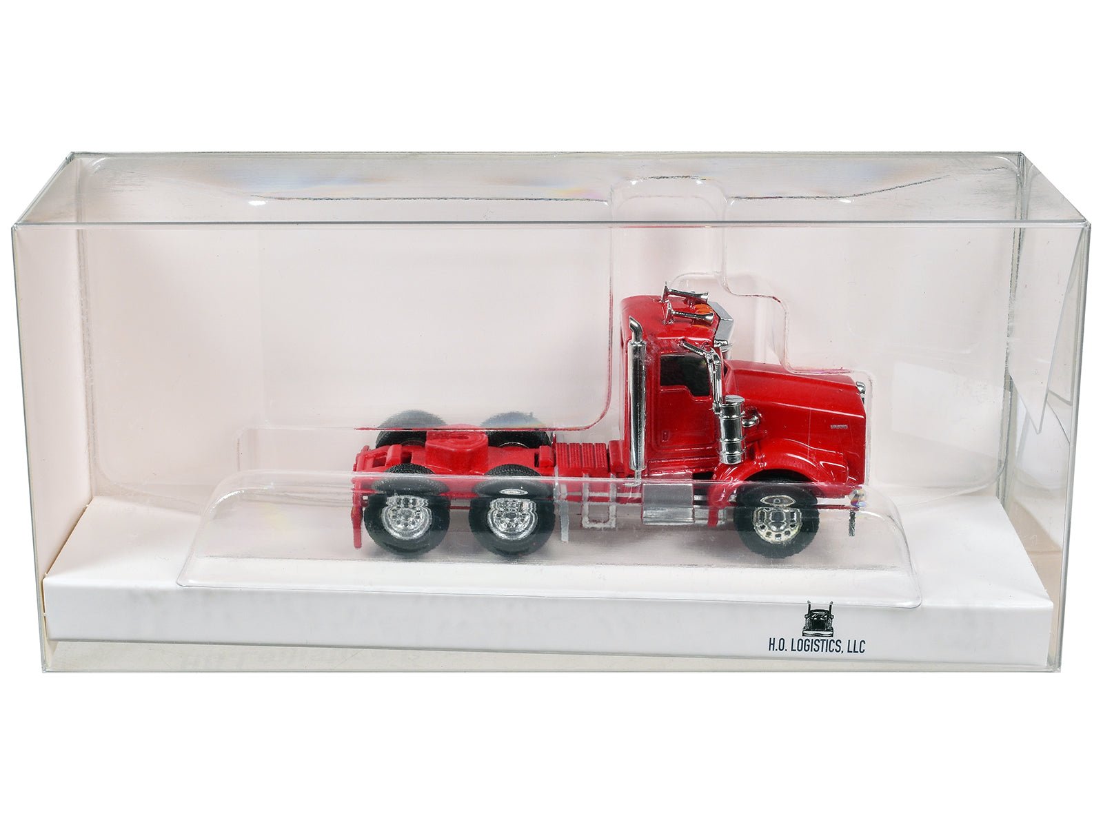 Kenworth T800 Day Cab Red 1/87 (HO) Scale Plastic Model Car by HO Logistics free shipping USA - Rapid Vehicles
