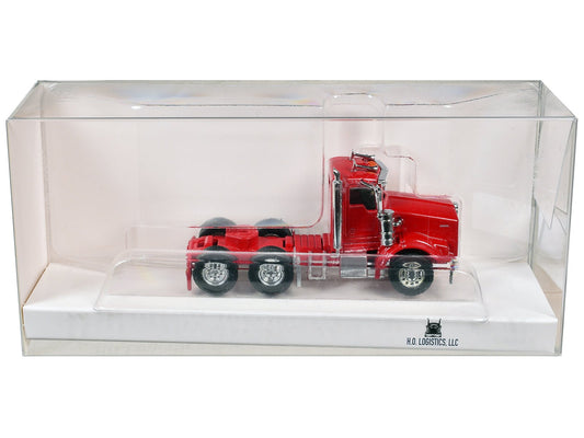 Kenworth T800 Day Cab Red 1/87 (HO) Scale Plastic Model Car by HO Logistics free shipping USA - Rapid Vehicles