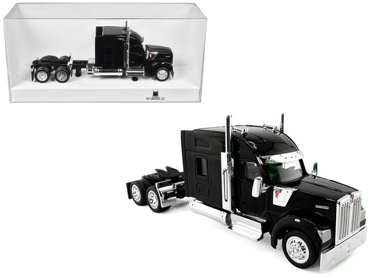 Kenworth W990 with Stand Up Sleeper Cab Black 1/87 (HO) Plastic Model Car by HO Logistics free shipping USA - Rapid Vehicles