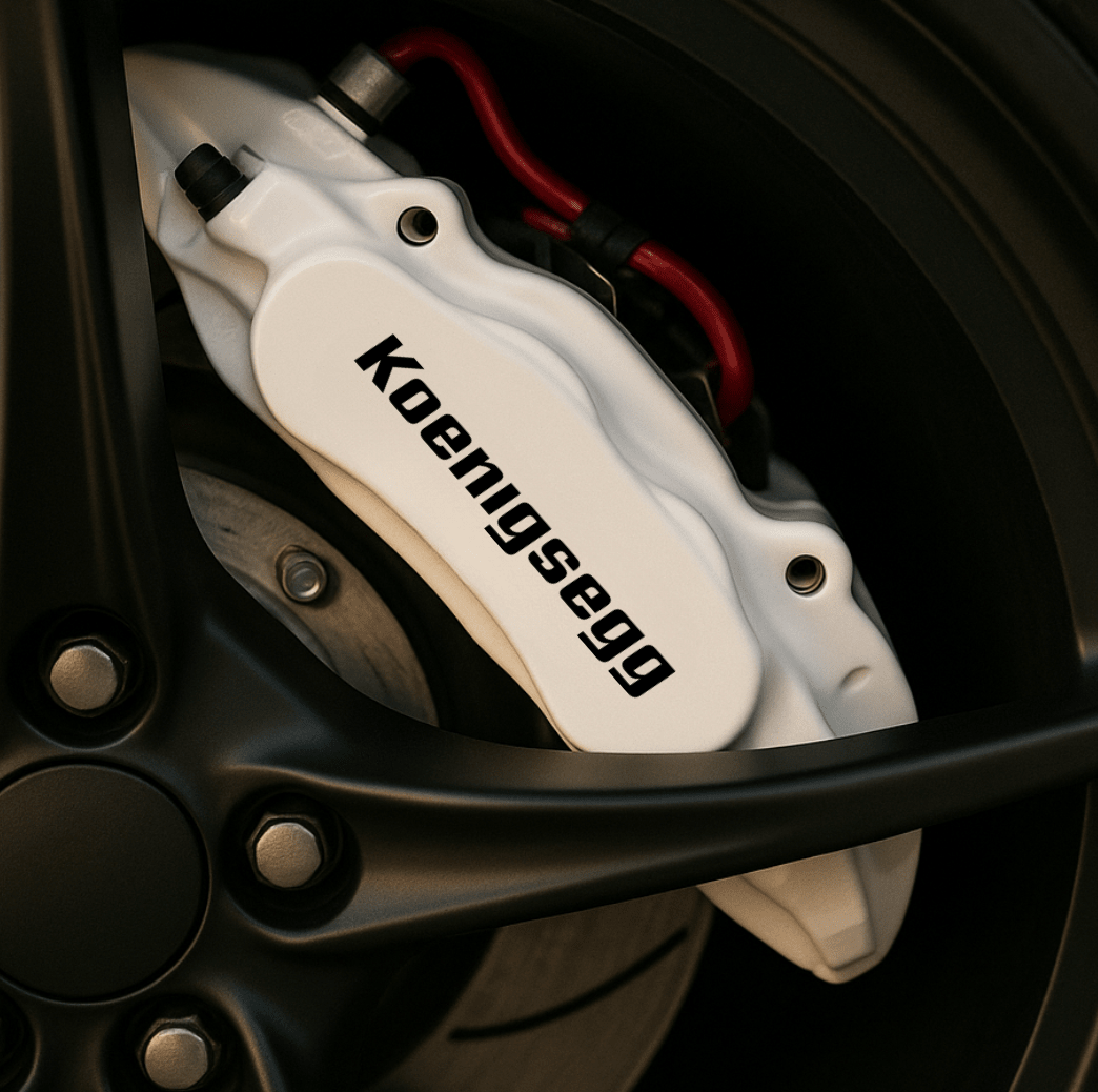 Koenigsegg Brake Caliper Decal [Set of 4] - Rapid Vehicles