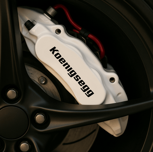 Koenigsegg Brake Caliper Decal [Set of 4] - Rapid Vehicles