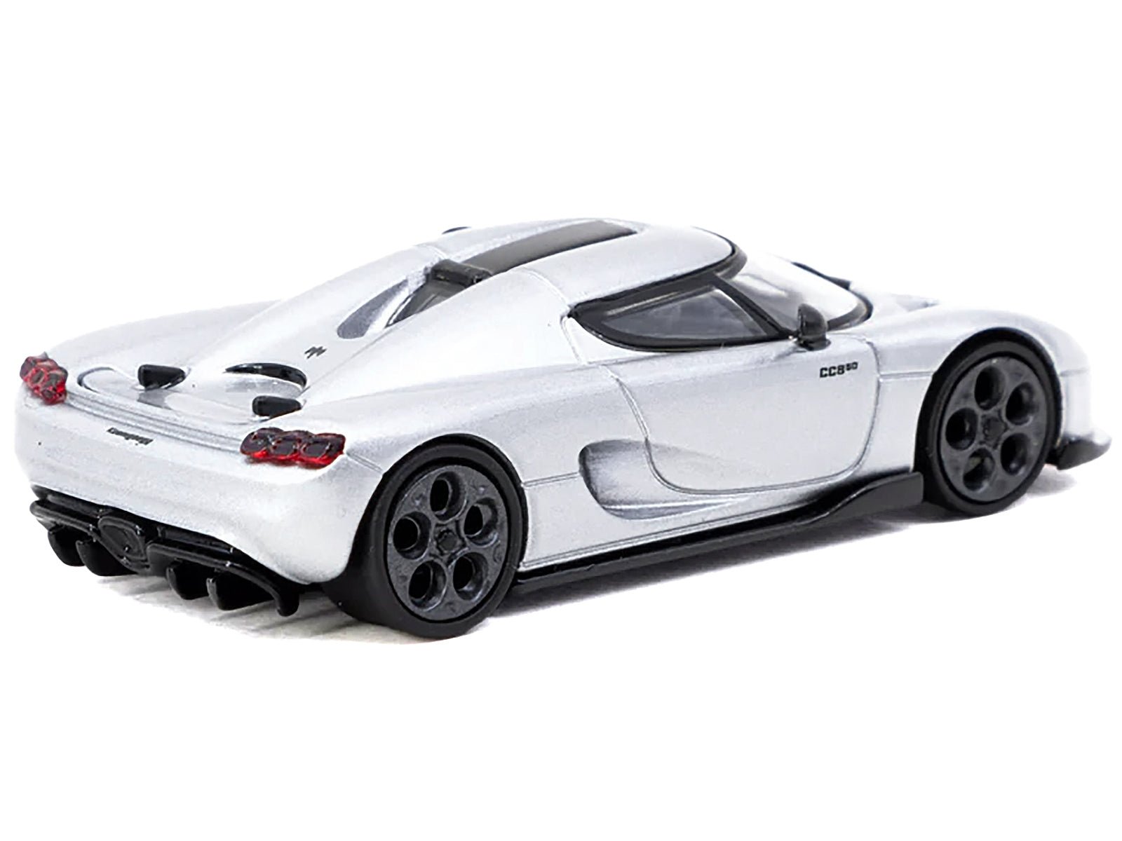 Koenigsegg CC850 Silver Metallic "Global64" Series 1/64 Diecast Model by Tarmac Works - Rapid Vehicles
