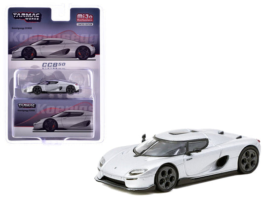 Koenigsegg CC850 Silver Metallic "Global64" Series 1/64 Diecast Model by Tarmac Works free shipping USA - Rapid Vehicles