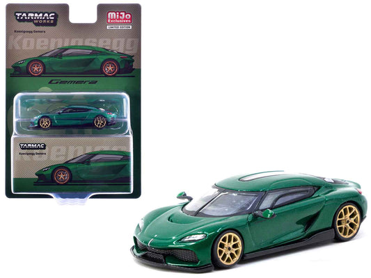 Koenigsegg Gemera Green Metallic "Global64" Series 1/64 Diecast Model by Tarmac Works - Rapid Vehicles