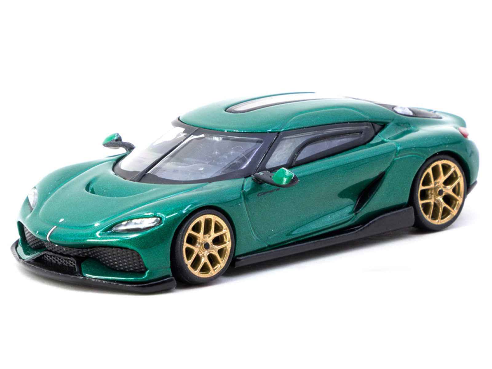 Koenigsegg Gemera Green Metallic "Global64" Series 1/64 Diecast Model by Tarmac Works - Rapid Vehicles