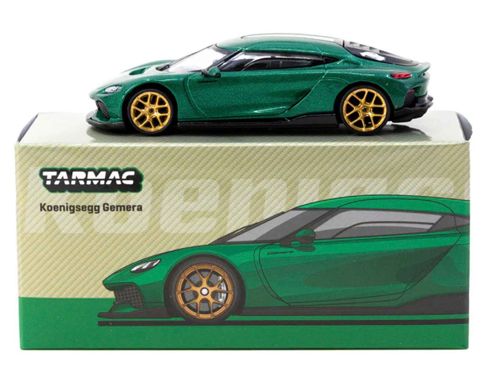 Koenigsegg Gemera Green Metallic "Global64" Series 1/64 Diecast Model by Tarmac Works - Rapid Vehicles