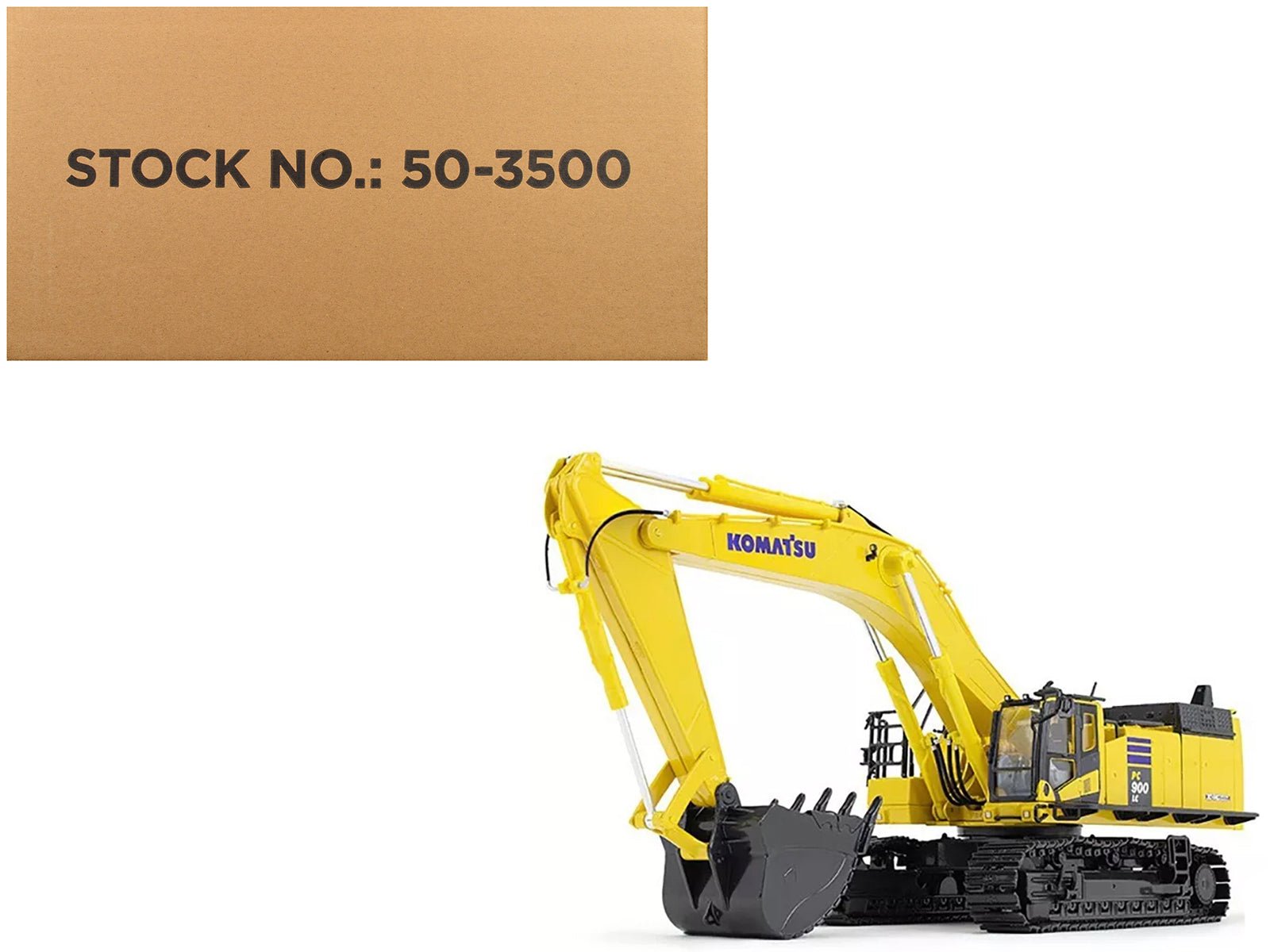 Komatsu PC900LC - 11 Excavator Yellow 1/50 Diecast Model by First Gear free shipping USA - Rapid Vehicles