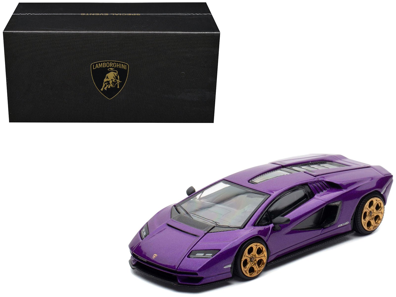 Lamborghini Countach LPI 800-4 Viola Pasifae Purple Metallic "Hong Kong Toycar Salon 2025" 1/64 Diecast Model Car by Pop Race free shipping USA - Rapid Vehicles