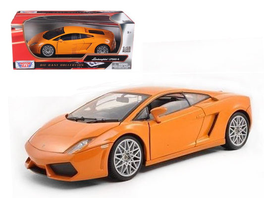 Lamborghini LP 560-4 Orange 1/18 Diecast Car Model by Motormax - Rapid Vehicles