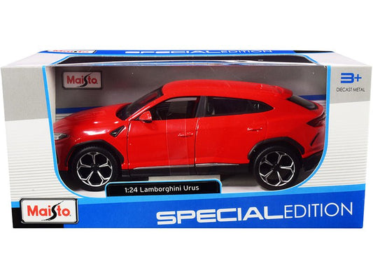 Lamborghini Urus Red "Special Edition" Series 1/24 Diecast Model Car by Maisto free shipping USA - Rapid Vehicles