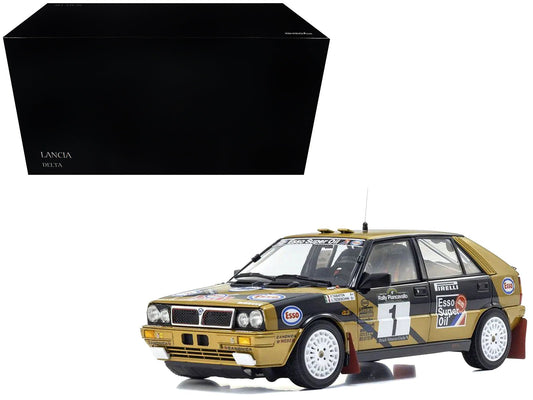 Lancia Delta HF 4WD 1 Fabrizio Tabaton - Luciano Tedeschini Winner "Rally Piancavallo" (1987) 1/18 Diecast Model Car by Kyosho free shipping USA - Rapid Vehicles