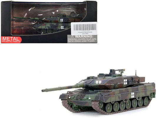 Leopard 2A6 Main Battle Tank Green Camouflage "Ukrainian Army" "Armor Premium" Series 1/72 Diecast Model by Panzerkampf free shipping USA - Rapid Vehicles
