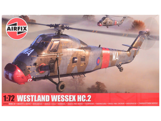Level 2 Model Kit Westland Wessex HC.2 Helicopter with 3 Scheme Options 1/72 Plastic Model Kit by Airfix free shipping USA - Rapid Vehicles