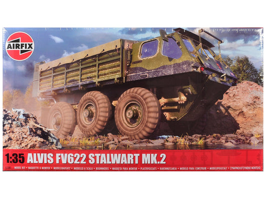 Level 3 Model Kit Alvis FV622 Stalwart Mk.2 Military Truck with 3 Scheme Options 1/35 Scale Plastic Model Kit by Airfix free shipping USA - Rapid Vehicles