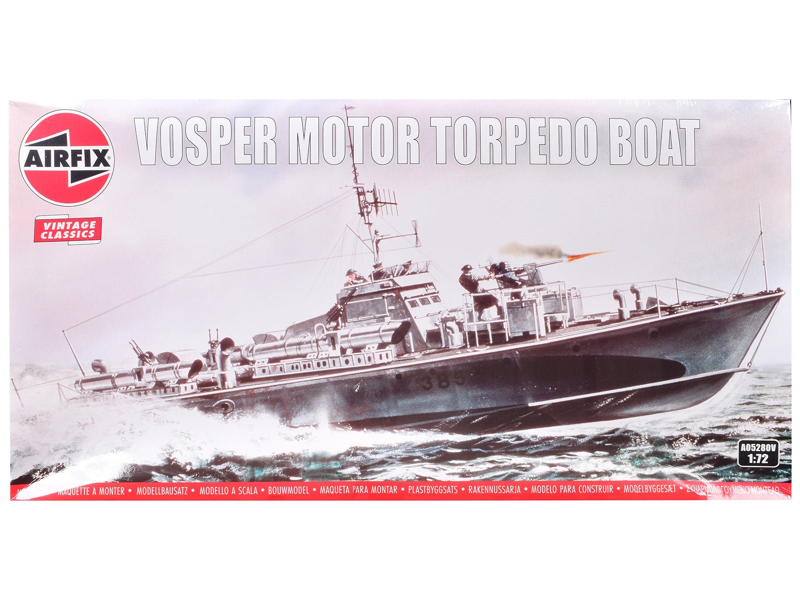 Level 3 Model Kit Vosper Motor Torpedo Boat 1/72 Plastic Model Kit by Airfix free shipping USA - Rapid Vehicles