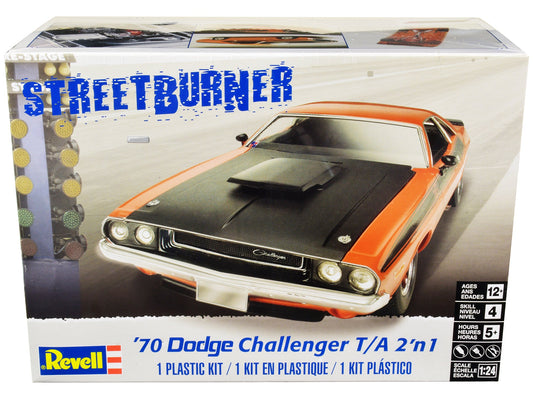 Level 4 Model Kit 1970 Dodge Challenger T/A "Streetburner" 2 - in - 1 Kit 1/24 Scale Model by Revell free shipping USA - Rapid Vehicles