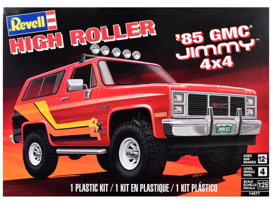Level 4 Model Kit 1985 GMC Jimmy 4x4 "High Roller" 1/25 Scale Model by Revell free shipping USA - Rapid Vehicles