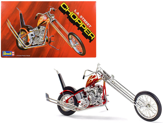 Level 5 Model Kit LA Street Chopper Motorcycle 1/8 Scale Model by Revell free shipping USA - Rapid Vehicles